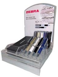 Zebra Golyóstoll, kijelzős, 0, 24, teleszkópos, ZEBRA "SL-F1", kék, 20 db
