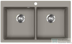 Evido Quadro 9 gránit mosogató 860x510 mm, platina 442064 (442064)