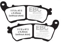 EBC Brakes EBC FA640HH fékbetét szinterezett, megerősített (1 tárcsához, komplett szett) EBC Brakes Fékrendszer és alkatrészei Fékbetétek, fékpofák és féktárcsák Tárcsafékbetétek