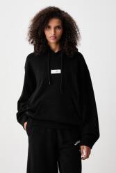 MM6 Maison Margiela kapucnis melegítőfelső női pamut - fekete L - answear - 157 990 Ft