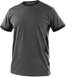 CXS Tricou bărbătesc CXS OWEN - Gri închis / neagră | S (1610-499-734-92)