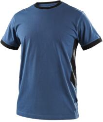 CXS Tricou bărbătesc CXS OWEN - Ocelově modrá / černá | S (1610-499-436-92)