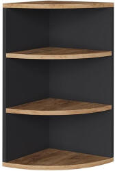 Vicco Ecki sarokpolc, antracit-arany tölgy, 60 cm