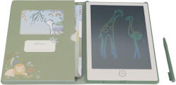Little Dutch LCD rajztábla kártyákkal zöld - Safari Friends (LD7491) - csacskamesebolt