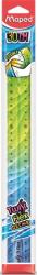 Maped Vonalzó, műanyag, 30 cm, MAPED "Twist`n Flex Decor (279315)