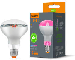 Videx LED Plant Grow Bulb VIDEX-E27-R80-9W-FITO VLE-R80FF-09271 (VX-VLE-R80FF-09271)