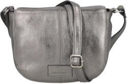Burkely Geantă de damă din piele, tip crossbody, Burkely Liva - argintiu (metalic)