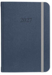 pd Calendar Határidőnapló Period Velour B/6 heti varrott kék 2027