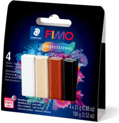 FIMO Professional süthető gyurmakészlet - 4 x 25 g, Natural Colours