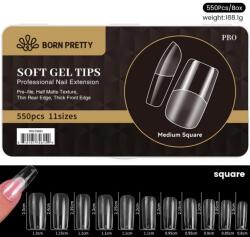 Born Pretty Soft Gel Tip 550db/box - Kocka (55863)