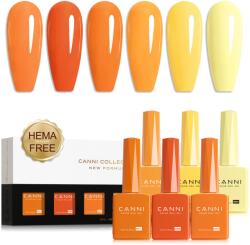 CANNI HEMA FREE UV/LED gél lakk szett 6x9ml - 2338 (1302k2)