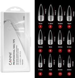 CANNI Soft Gél Tip 240 db-os / 12 méret No. 03 stiletto (33051)