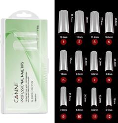 CANNI Soft Gél Tip 240 db-os / 12 méret No. 06 Fél "French" Tip (33051)