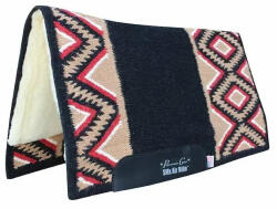  Comfort-Fit SMx Air Ride Western Pad | Eldorado Black/Crimson 3/4" x 33" x 38