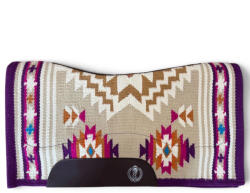  Cayuse EASY all in one Aztec purple / SHORT azték mintás lila western nyeregalátét / 84x89 cm