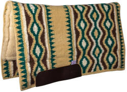  Comfort-Fit SMx Air Ride Western Pad | Rio Grande | Tan/Emerald