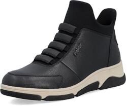 Rieker Botine dama din piele naturala, Rieker L5651-0, negru