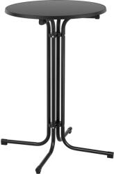 Royal Catering Masă de bar High Top - Ø 70 cm - pliabilă - negru RC-BIS70FB (RC-BIS70FB)