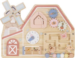 Moni Toys Монтесори дървена дъска Farm House W12D824