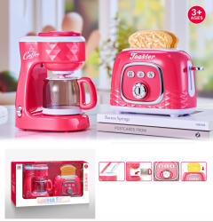 Babyhome Детски кухненски комплект Home Appliance - кафемашина с водна функция и изскачащ тостер