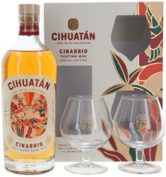 Cihuatán Cinabrio 2 db pohárral 40% -os 0, 7 liter (G150 00011DDP)