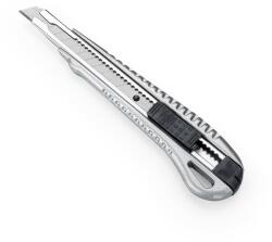 Dahle Professional Cutter kés 9 mm-es törőpengével, fém házzal, professzionális használatra, ezüst színű