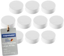 magnetoplan Ergo Large mágnes, 34 mm x 12, 5 mm, 10 db, piros