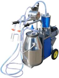 Breckner Germany Aparat de muls oi si capre 1 post 550W, 220V bidon inox 25L, grup de muls cu 2 mansoane, presiune vid 45-50 kPa, pulsatii 60-80 cpm (DISPL11)