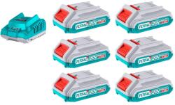 TOTAL Set baterie și încărcător TOTAL, 20 V Li-ion, 2000 mAh, industrial TFBCLI2062 (TFBCLI2062)