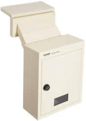 VEVOR Falba építhető postaláda számzárral 320x158x430 mm bézs beépített acél postaláda