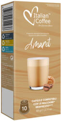 Italian Coffee Capsule Cafea Amaretto Italian Coffee, 10 capsule, compatibile cu Nespresso (CN44)