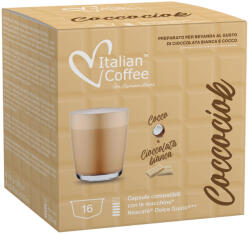 Italian Coffee Capsule Ciocolata Calda Coccociok Italian Coffee, 16 capsule, compatibile cu Dolce Gusto (AV18)