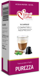 Italian Coffee Capsule Ceai de Plante Detoxifiant, Purezza Italian Coffee, 10 capsule, compatibile cu Nespresso (10ICNES_PUREZZA)