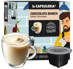 La Capsuleria Capsule Ciocolata Calda Alba La Capsuleria, 16 capsule, compatibile cu Dolce Gusto (DG35)