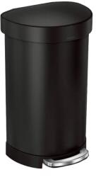 simplehuman Cos de gunoi cu pedala, Simplehuman, Half Round, 45 litri, negru (025810) Cos de gunoi