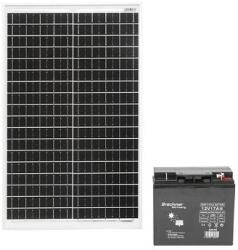 Breckner Germany Panou solar 30W 560x350x135mm cu baterie 12V/17Ah, regulator 12-24V/10Ah si 2x port USB Breckner Germany (BK87513)