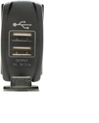Breckner Germany Incarcator auto 12/24V cu doua porturi USB, tensiune de iesire 5V/3.1A DC incarcare rapida Breckner Germany (BK77239)
