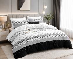 East Comfort Lenjerie de Pat Matrimoniala din Finet, Set 6 Piese, Husa Pilota 200x230 cm, Cearceaf 220x240 cm, 4 Fete de Perna (Div-Gr-4530) Lenjerie de pat