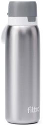 FILTRO Termos cu filtru carbon activ FILTRO THERMO PURE 740 CB, perete dublu cu vacuum, izolare 12 ore, inox argintiu 740 ml (FL2734-THERMO740CB)
