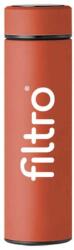 FILTRO Termos FILTRO Thermo LED Orange, perete dublu din inox 304, afisaj digital tactil al temperaturii, infuzor inclus, capacitate 500 ml (FL2767-FILTRO-THERMO-LED-ORANGE)