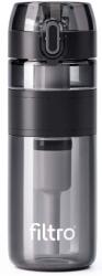 FILTRO Recipient FILTRO TRITAN PURE 500 CB, material tritan BPA Free, filtru cu carbune activat, capacitate 500 ml, culoare neagra (FL2736-TRITAN500CB-BLACK)