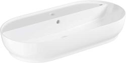 GROHE Essence - Pultba építhető mosogató, 80x40 cm, túlfolyóval, csaplyukkal, alpesi fehér 103571SH00 (103571SH00)