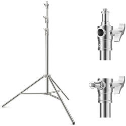 K&F Concept 2, 8 m-es hordozható rozsdamentes acél fotós lámpaállvány (KF34.044)