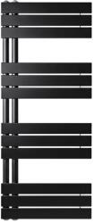 WENTOREX Asymmetric Central 500/1200 vízteres, törölközőszárító radiátor (fekete - 500 mm) (386561AS50012B) - kontaktor