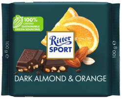 Ritter SPORT csokoládé 100g mandulás narancsos