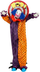 HOMCOM 167 cm-es életnagyságú animált halloweeni bohóc (84J-297V00MX)