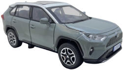  Macheta replica Toyota Rav 4 gri deschide 4 usi, portbagaj si capota, lumini si sunete (JPT)