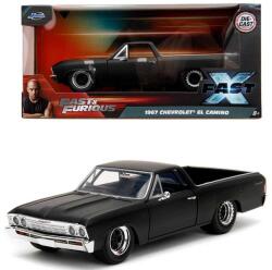  Macheta auto Chevrolet El Camino 1967 Fast & Furious scara 1: 32 negru mat (JPT)