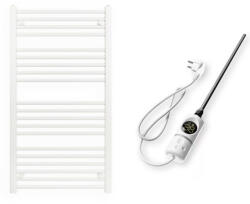 Nero Italia Törölközőszárító radiátor elektromos fűtőpatronnal 60 x 110 cm - Nero Italia C-400W (fehér)