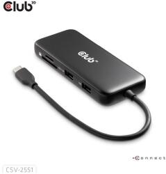 Club 3D CSV-2551 hubok és koncentrátorok USB Type-C